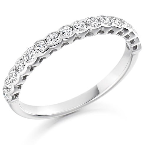 Rubover Half Eternity Ring, 0.5ct total (HET1427)