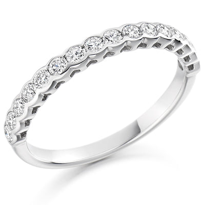 Rubover Half Eternity Ring, 0.5ct total (HET1427)