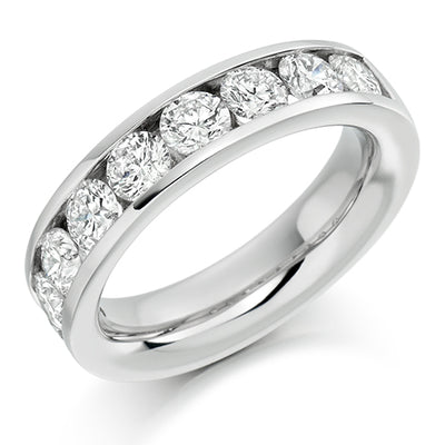 Channel-Set Half Eternity Ring, 2.0ct total (HET1443)