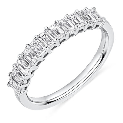 Claw-Set Half Eternity Ring, 1.0ct total (HET14434)