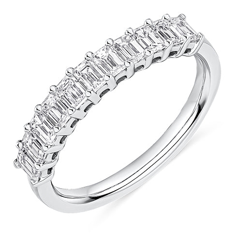 Claw-Set Half Eternity Ring, 1.0ct total (HET14434)