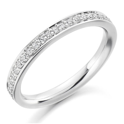 Grain-Set Half Eternity Ring, 0.25ct total (HET1461)