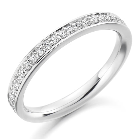 Grain-Set Half Eternity Ring, 0.25ct total (HET1461)