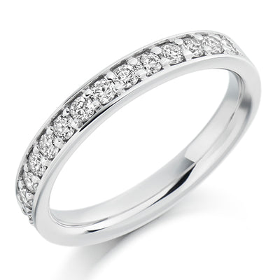 Grain-Set Half Eternity Ring, 0.5ct total (HET1462)
