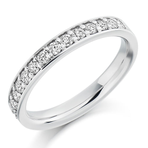 Grain-Set Half Eternity Ring, 0.5ct total (HET1462)