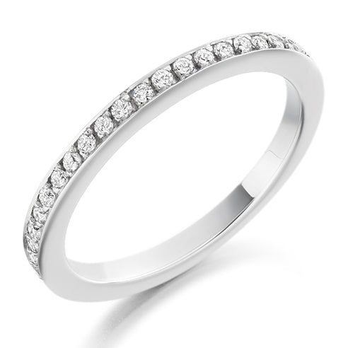 Grain-Set Half Eternity Ring, 0.19ct total