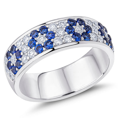 Right Hand Ring-Set Half Eternity Ring, 0.50ct total (HET14858)