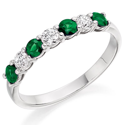 Claw-Set Half Eternity Ring, 0.23ct total (HET1493)