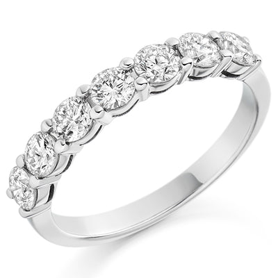 Claw-Set Half Eternity Ring, 1.0ct total (HET1494)