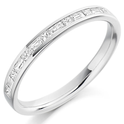 Channel-Set Half Eternity Ring, 0.3ct total (HET1511)