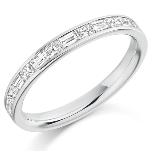 Channel-Set Half Eternity Ring, 0.6ct total (HET1512)