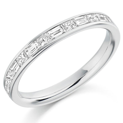 Channel-Set Half Eternity Ring, 0.6ct total (HET1512)