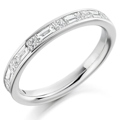 Channel-Set Half Eternity Ring, 0.8ct total (HET1513)