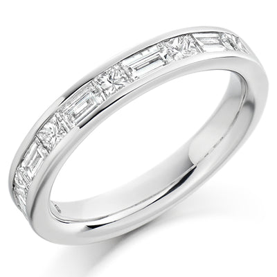 Channel-Set Half Eternity Ring, 1.2ct total (HET1514)