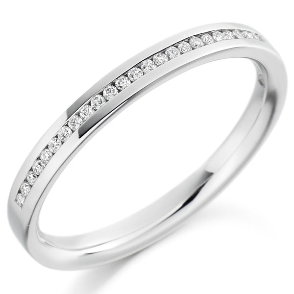 Channel-Set Half Eternity Ring, 0.12ct total (HET1549)