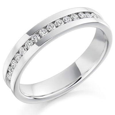 Channel-Set Half Eternity Ring, 0.25ct total (HET1633)