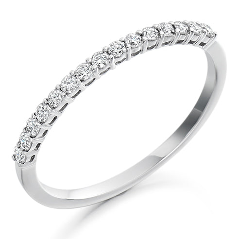 Claw-Set Half Eternity Ring, 0.25ct total (HET1686)