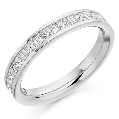 Channel-Set Half Eternity Ring, 0.6ct total (HET1687)