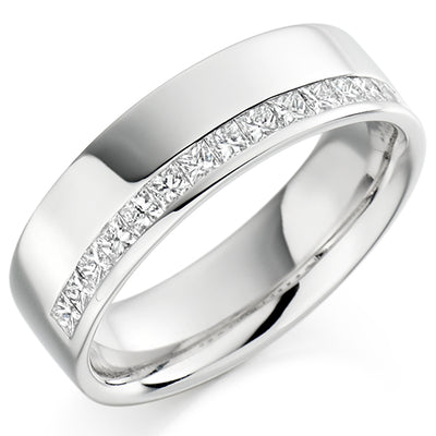 Offset Channel-Set Half Eternity Ring, 0.5ct total (HET1726)