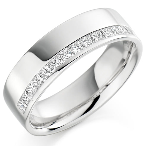 Offset Channel-Set Half Eternity Ring, 0.5ct total (HET1726)