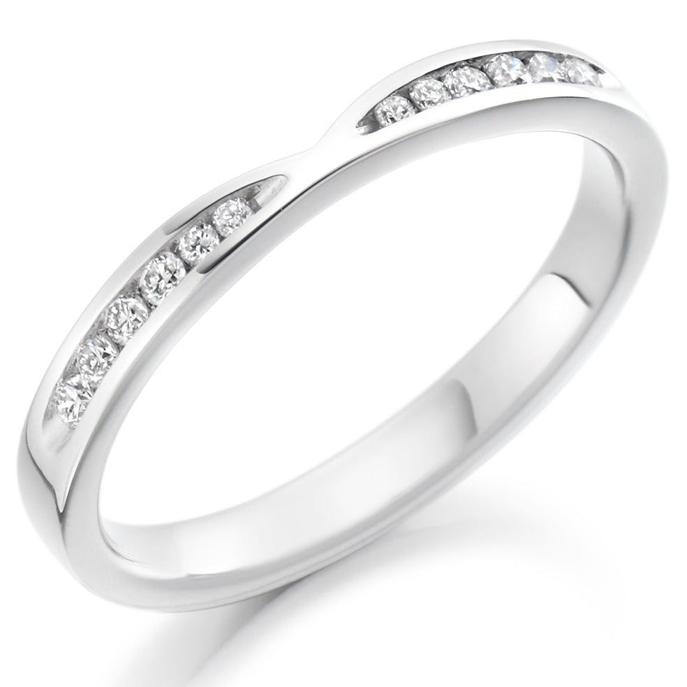 Channel-Set Half Eternity Ring, 0.18ct total (HET1730)