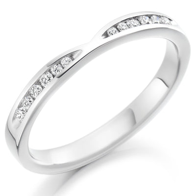 Channel-Set Half Eternity Ring, 0.18ct total (HET1730)