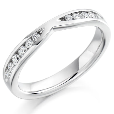 Channel-Set Half Eternity Ring, 0.37ct total (HET1731)