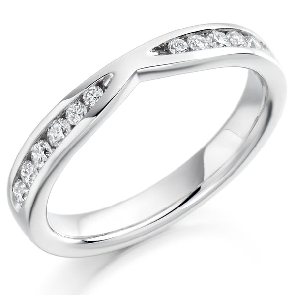 Channel-Set Half Eternity Ring, 0.37ct total (HET1731)