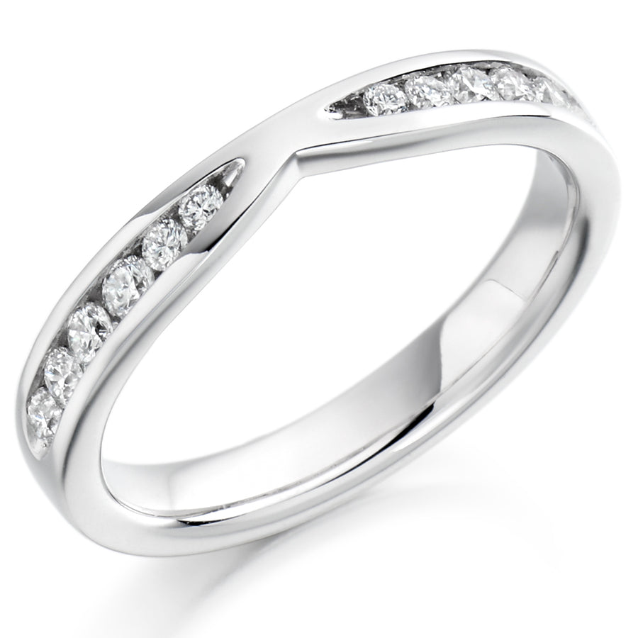 Channel-Set Half Eternity Ring, 0.37ct total (HET1731)