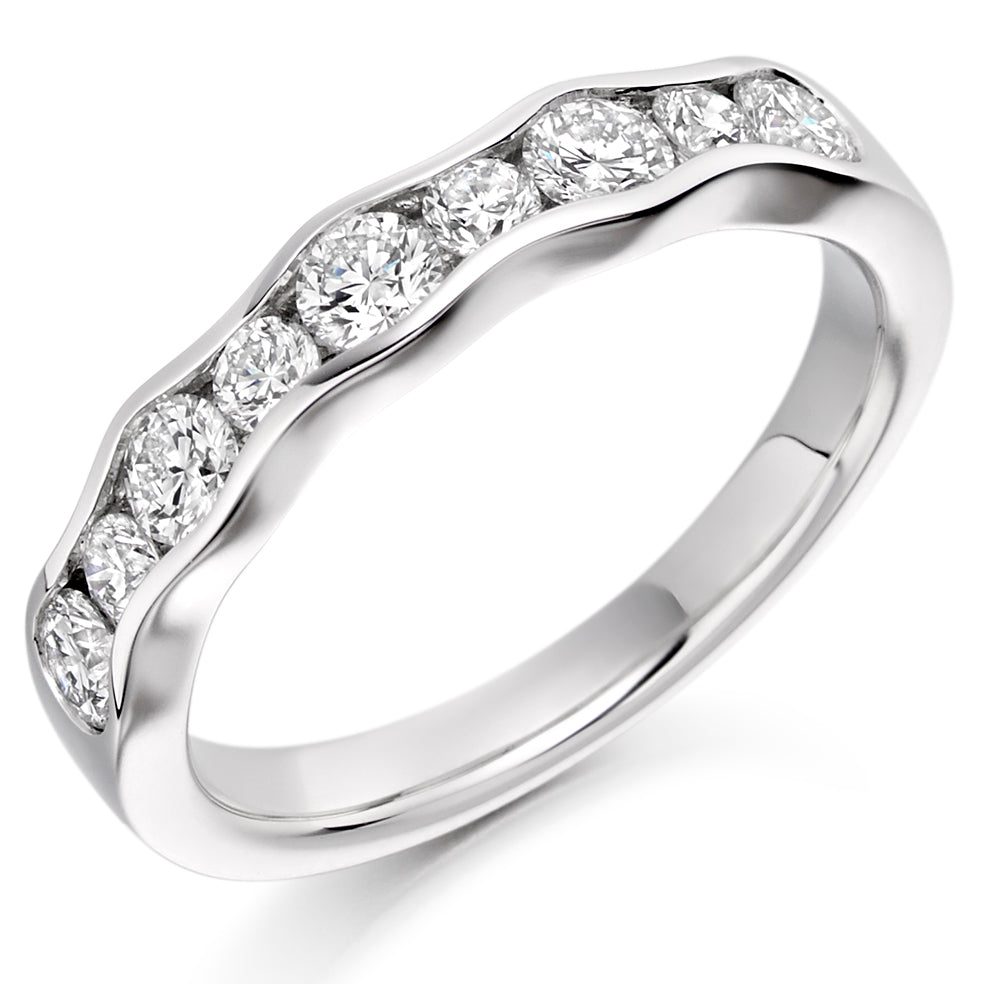 Channel-Set Half Eternity Ring, 0.75ct total (HET1737)