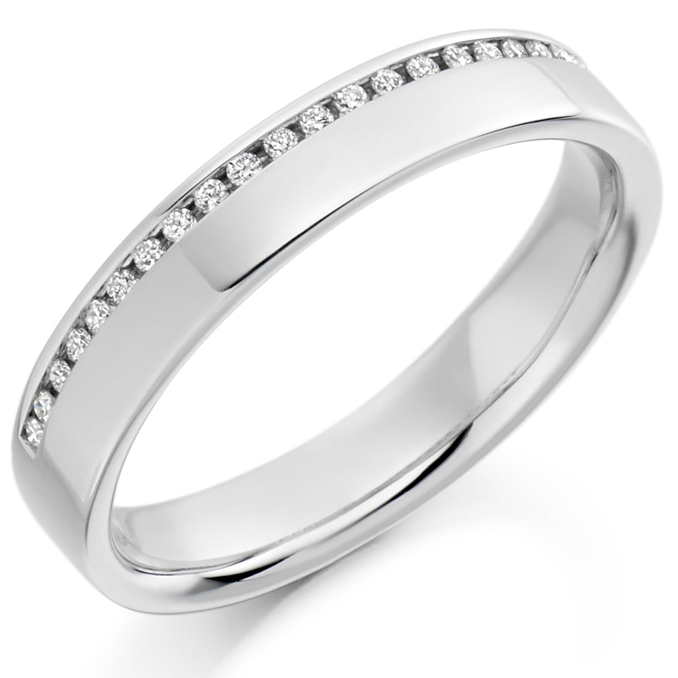 Channel-Set Half Eternity Ring, 0.12ct total (HET1749)