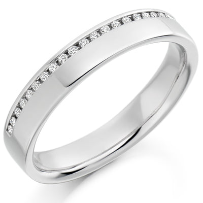 Channel-Set Half Eternity Ring, 0.12ct total (HET1749)