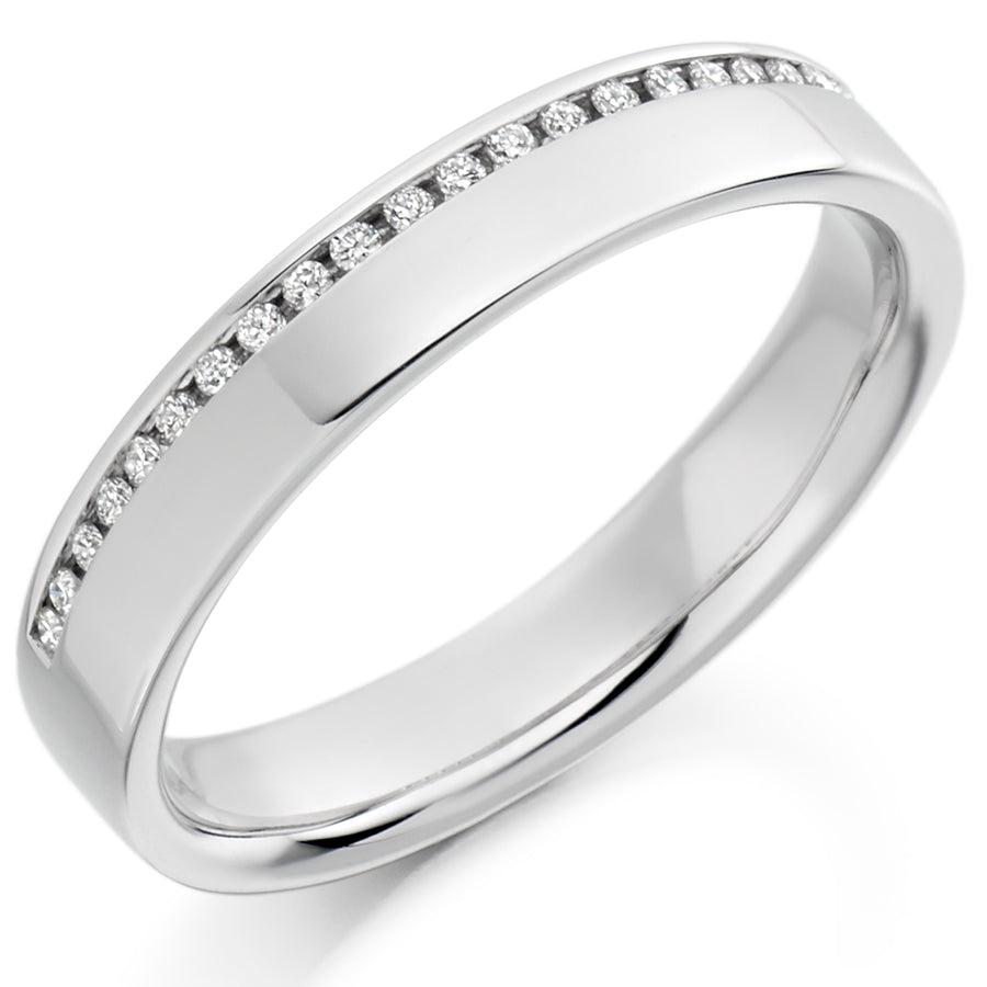 Channel-Set Half Eternity Ring, 0.12ct total (HET1749)