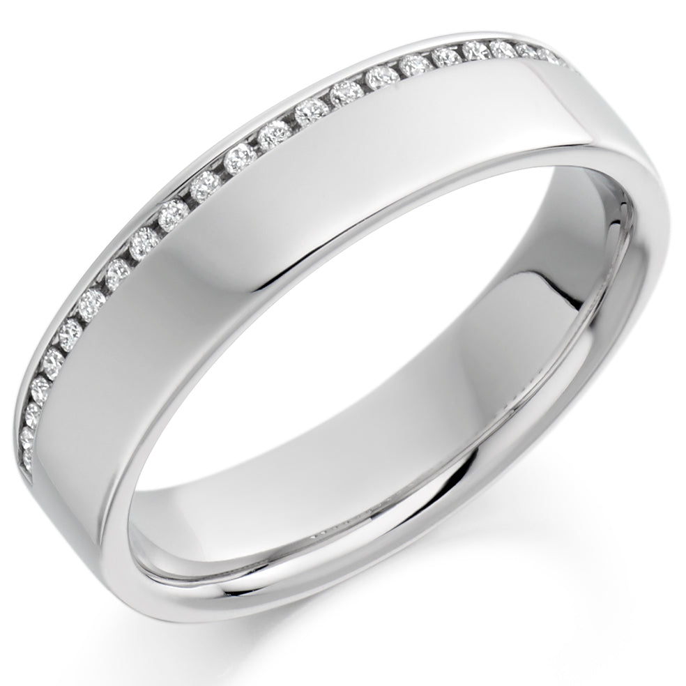 Channel-Set Half Eternity Ring, 0.12ct total (HET1750)