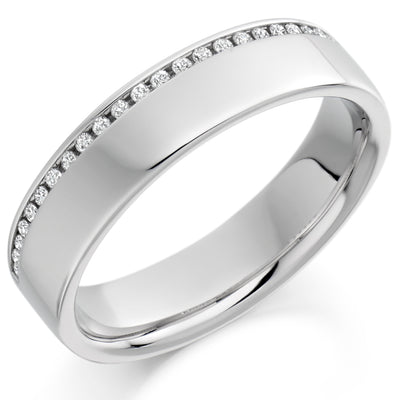 Channel-Set Half Eternity Ring, 0.12ct total (HET1750)