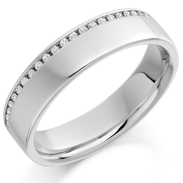 Channel-Set Half Eternity Ring, 0.12ct total (HET1750)