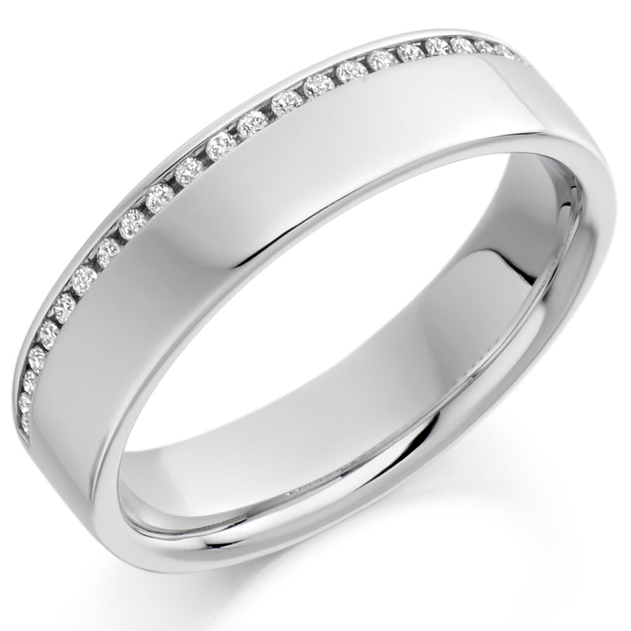 Channel-Set Half Eternity Ring, 0.12ct total (HET1750)