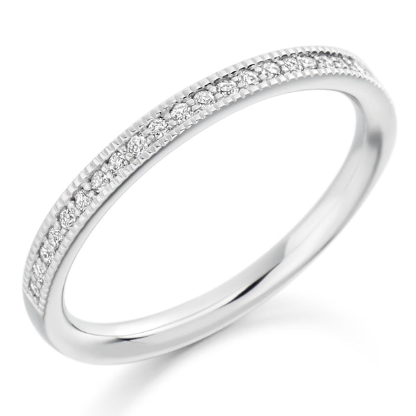 Grain-Set Half Eternity Ring, 0.15ct total (HET1769)