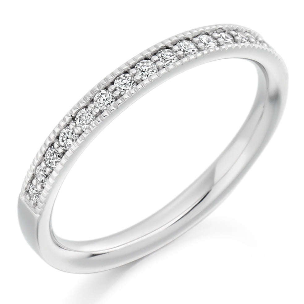 Grain-Set Half Eternity Ring, 0.25ct total (HET1770)
