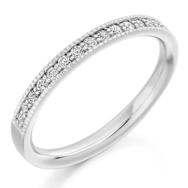 Grain-Set Half Eternity Ring, 0.25ct total (HET1770)
