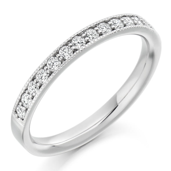Grain-Set Half Eternity Ring, 0.33ct total (HET1771)