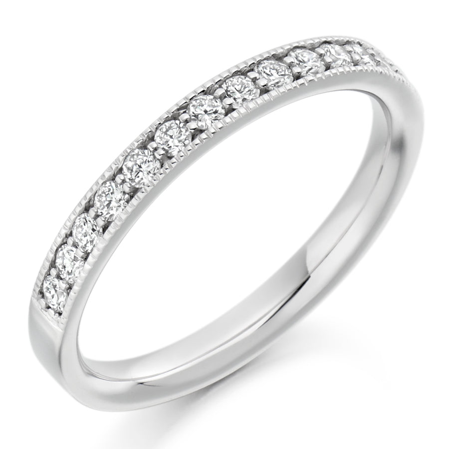 Grain-Set Half Eternity Ring, 0.33ct total (HET1771)