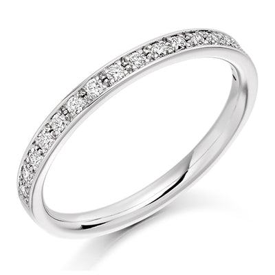 Grain-Set Half Eternity Ring, 0.25ct total (HET1792)