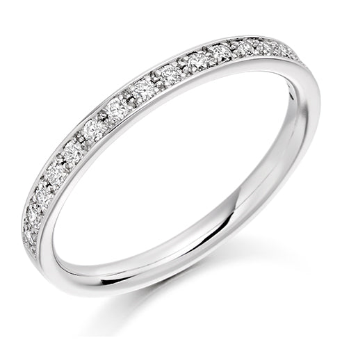 Grain-Set Half Eternity Ring, 0.25ct total (HET1792)