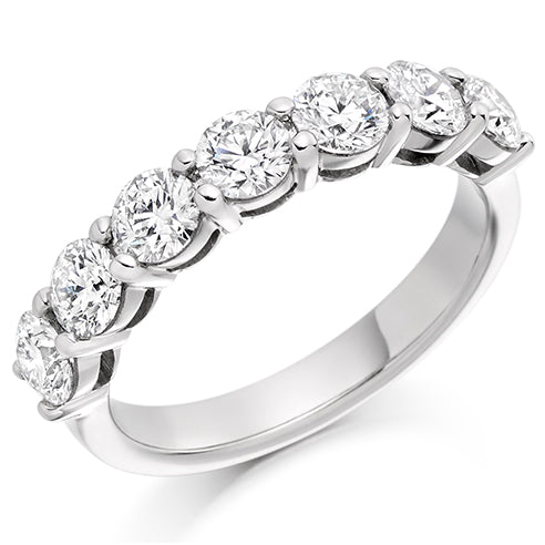 Claw-Set Half Eternity Ring, 1.5ct total (HET1826)