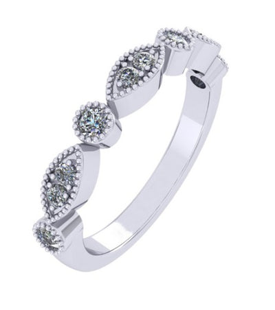Classic Diamond Half Eternity Ring B, 0.26ct