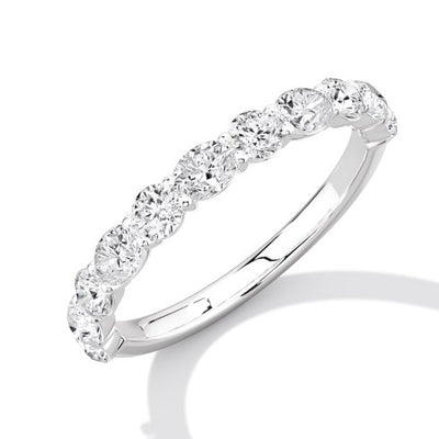 Claw-Set Half Eternity Ring, 0.75ct total (HET18266)