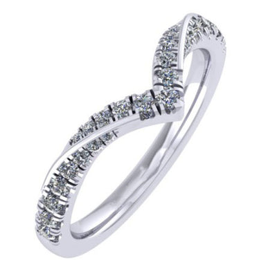 Claw-Set Half Eternity Ring, 0.33ct total (HET18295)