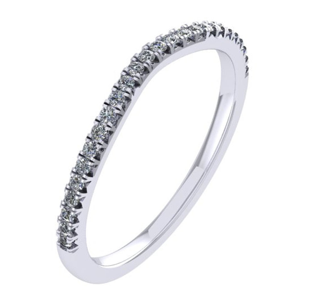 Claw-Set Half Eternity Ring, 0.33ct total (HET18296)