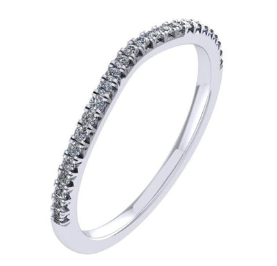 Claw-Set Half Eternity Ring, 0.33ct total (HET18296)